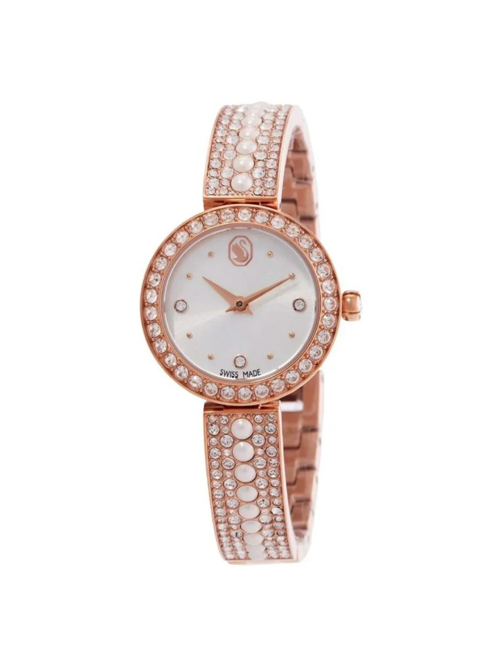NWT Swarovski Matrix Pearl Bangle Ladies Watch